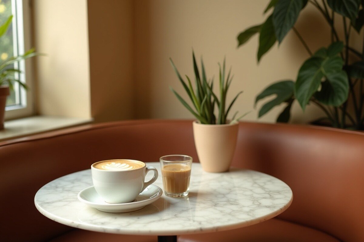 Aesthetic Café Cdmx en estilo editorial moderno para inspiración visual en México