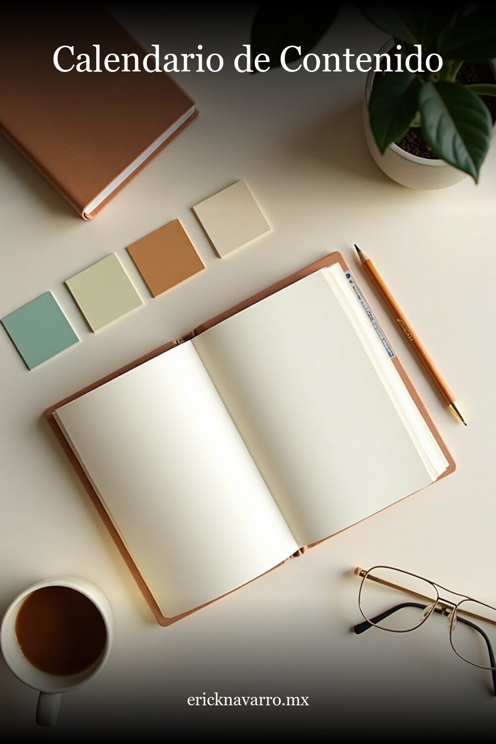 Calendario Contenido Instagram - imagen pinterest Calendario Contenido Instagram en formato vertical estilo Pinterest para inspiración visual
