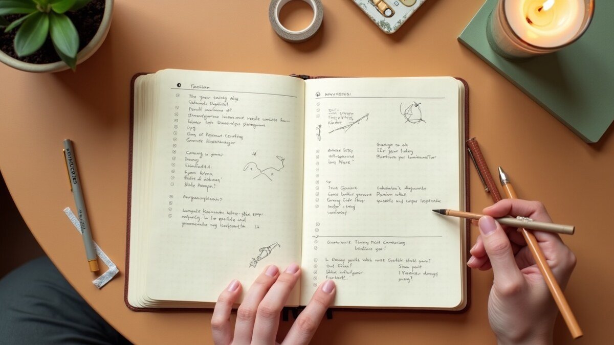Doodles Bullet Journal en estilo editorial moderno para inspiración visual en México