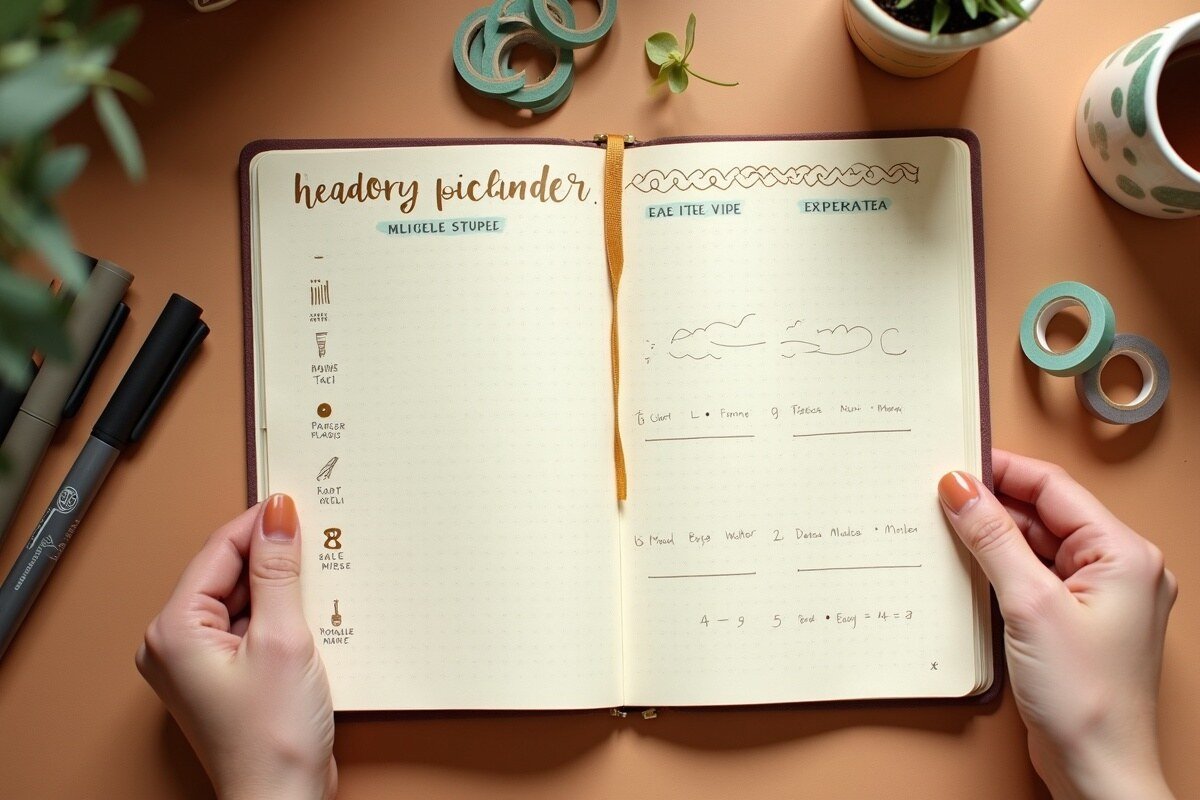 Doodles Bullet Journal en estilo editorial moderno para inspiración visual en México