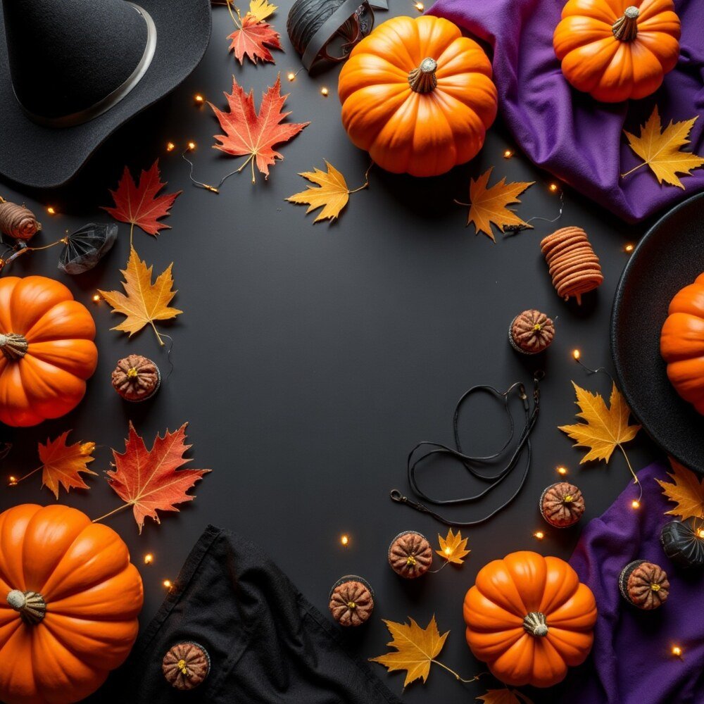 Ideas Disfraces Halloween 2026 - imagen cuadrada Ideas Disfraces Halloween 2026 en formato cuadrado para redes sociales, estética mexicana
