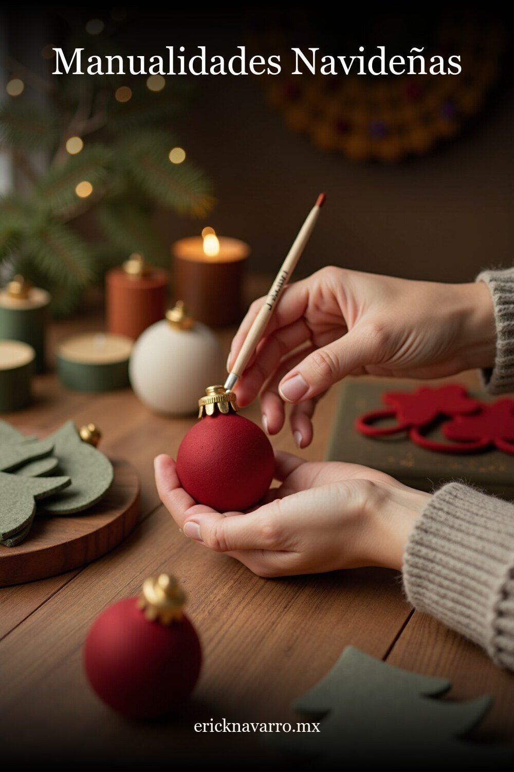 Manualidades Navideñas Vender en formato vertical estilo Pinterest para inspiración visual