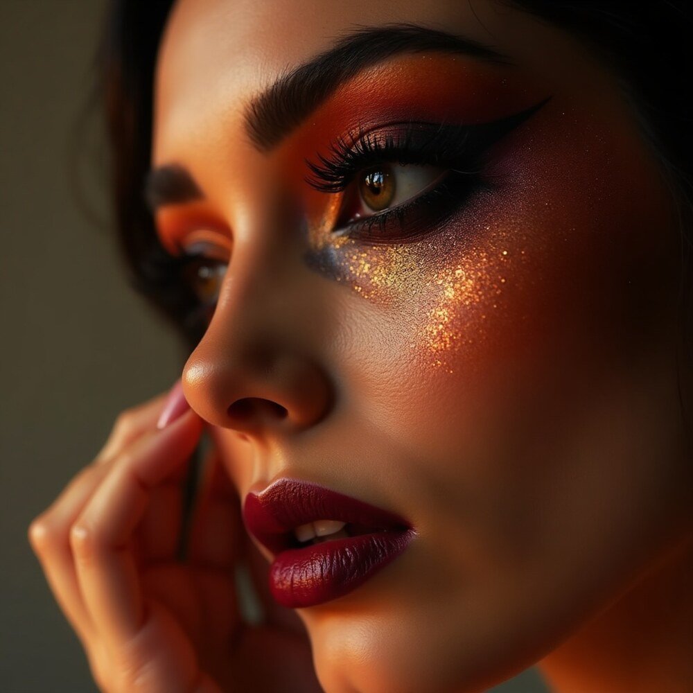 Maquillaje Halloween Facil Mujer en estilo editorial moderno para inspiración visual en México