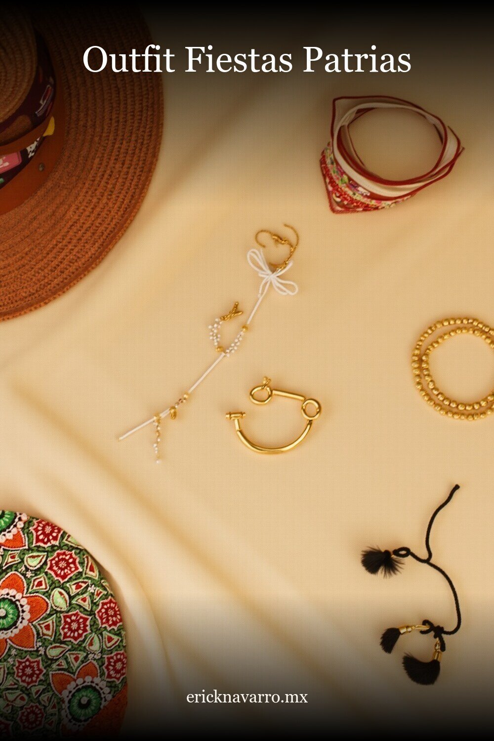 Outfit Fiestas Patrias en estilo editorial moderno para inspiración visual en México