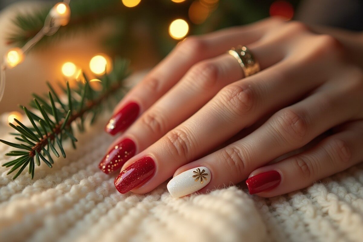 Uñas Navideñas 2026 - imagen inline Uñas Navideñas 2026 en detalle, fotografía editorial dentro de la guía de Erick Navarro